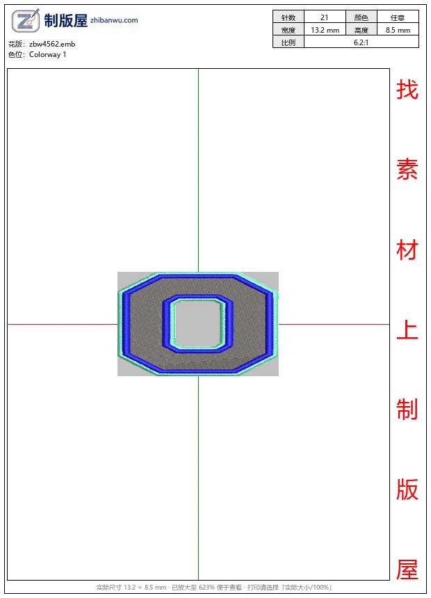 zbw4562_数字零的装饰性徽章_字母-0