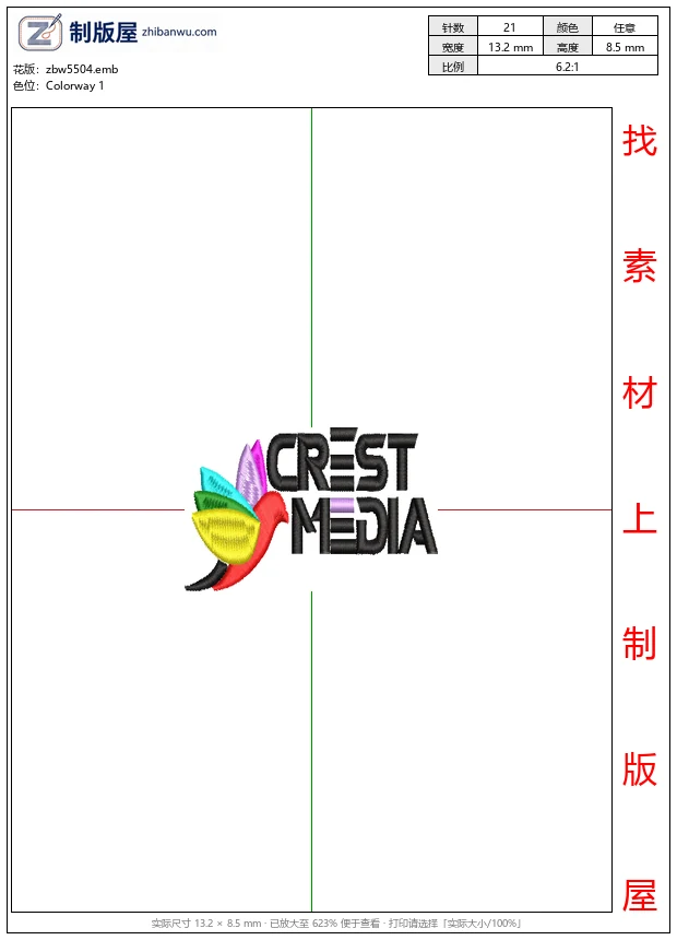 zbw5504_Crest_Media_标志设计_免费花样