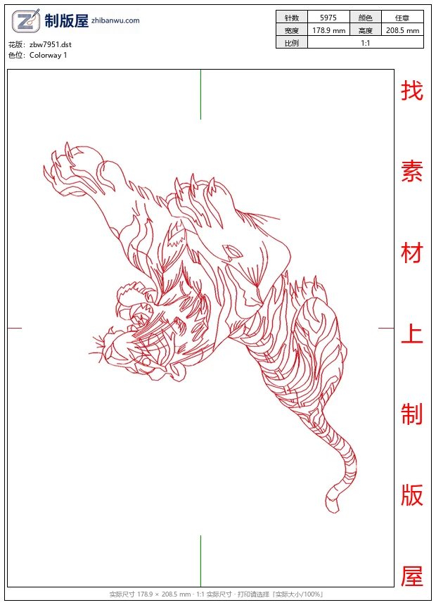zbw7951_老虎图案