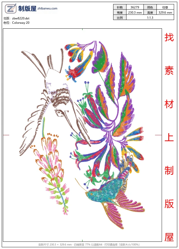 zbw8220_鸟美丽花卉