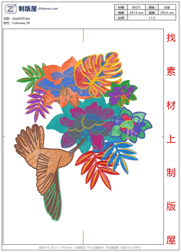 zbw8250_鸟美丽花卉