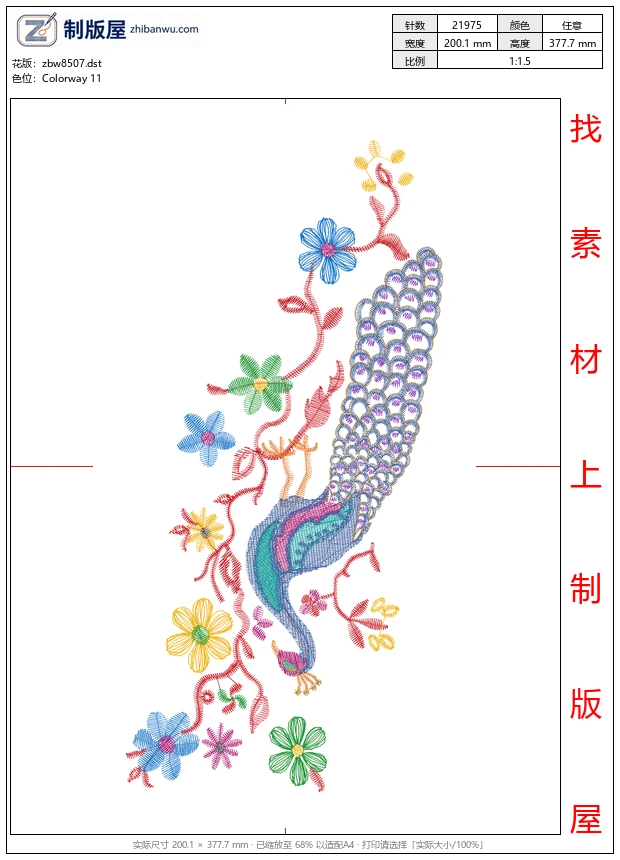 zbw8507_孔雀