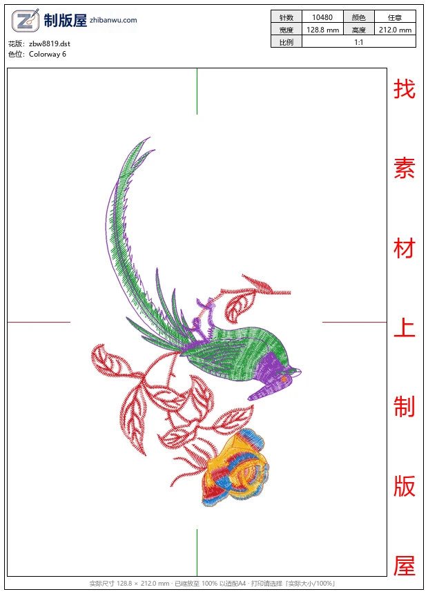 zbw8819_鸟美丽花卉