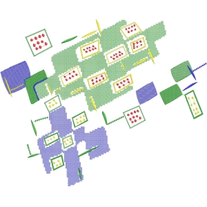 分子结构与空间分布图