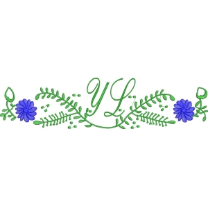 绿色藤蔓花卉装饰图案