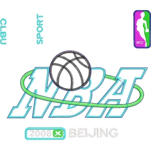 NBA北京2008赛事标志设计