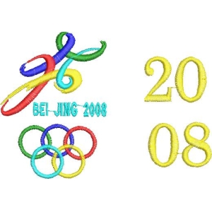 北京2008奥运会标志与年份