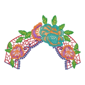多彩衣领