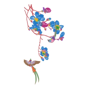 美丽花卉汉服