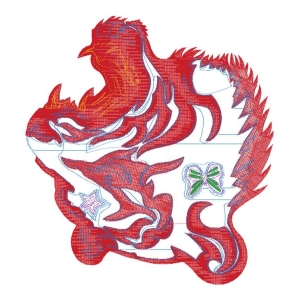 珠绣虎头