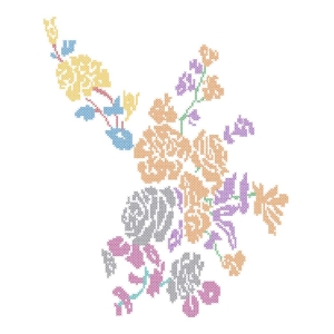 十字绣美丽花卉
