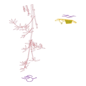 竹筏小舟风景