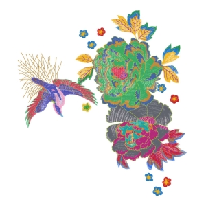 美丽花鸟
