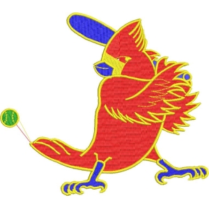 红色鸟打棒球