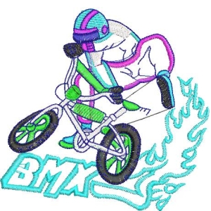 BMX自行车手动态图案
