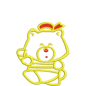 黄色小熊卡通图案