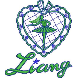 芭蕾舞者心形图案