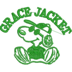 绿色刺绣GRACE