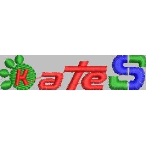 彩色字母KateS标志