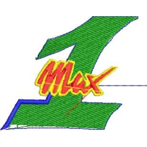 绿色数字一与红色Max字样
