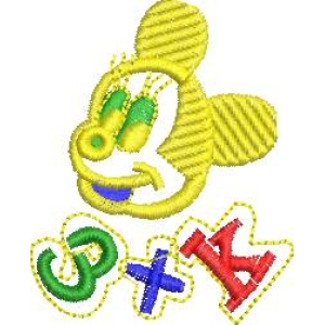 米奇卡通形象与字母组合