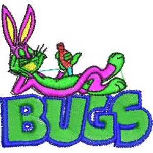 卡通兔子与BUGS字样