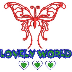 红色蝴蝶与LOVELY