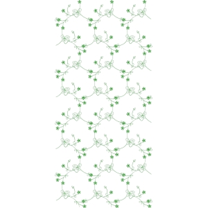 绿色藤蔓花卉图案