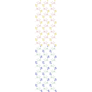 彩色藤蔓花卉图案