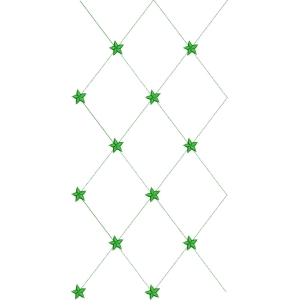 绿色星星网格图案