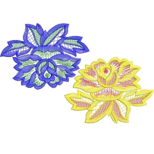 刺绣花卉图案设计