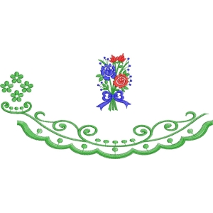 花卉刺绣装饰图案