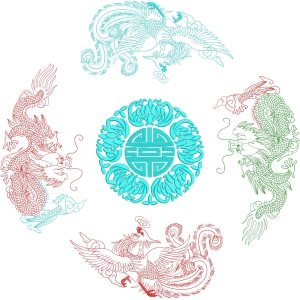 龙凤呈祥图案设计
