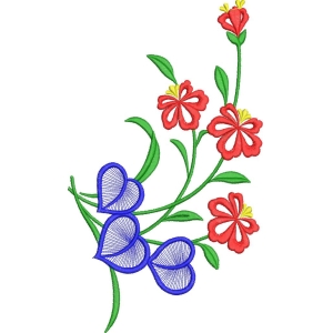 刺绣花卉图案