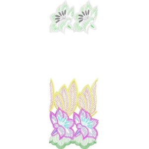 刺绣花卉图案设计