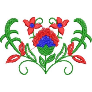 刺绣花卉图案
