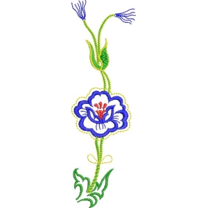 刺绣花卉图案