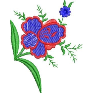 刺绣花卉图案