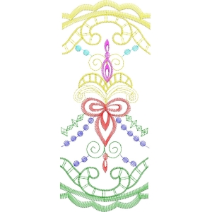 彩色刺绣花纹图案