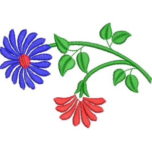 刺绣花卉图案