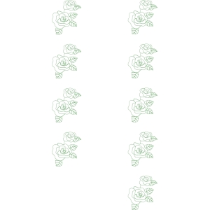 绿色玫瑰图案排列