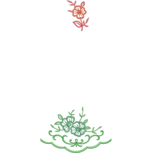 刺绣花卉图案设计