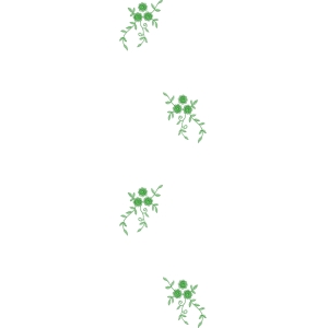 绿色藤蔓花卉装饰图案_zbw2072