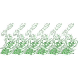 绿色蕾丝花纹图案设计_zbw2094