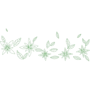 绿色植物图案装饰