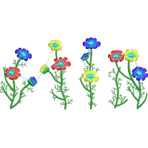 彩色花朵图案设计
