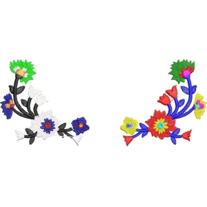 彩色刺绣花卉装饰图案_zbw2180