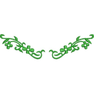 绿色藤蔓花卉装饰图案