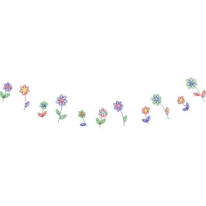 彩色花朵图案装饰