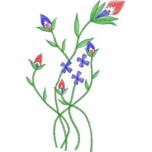 刺绣花卉图案